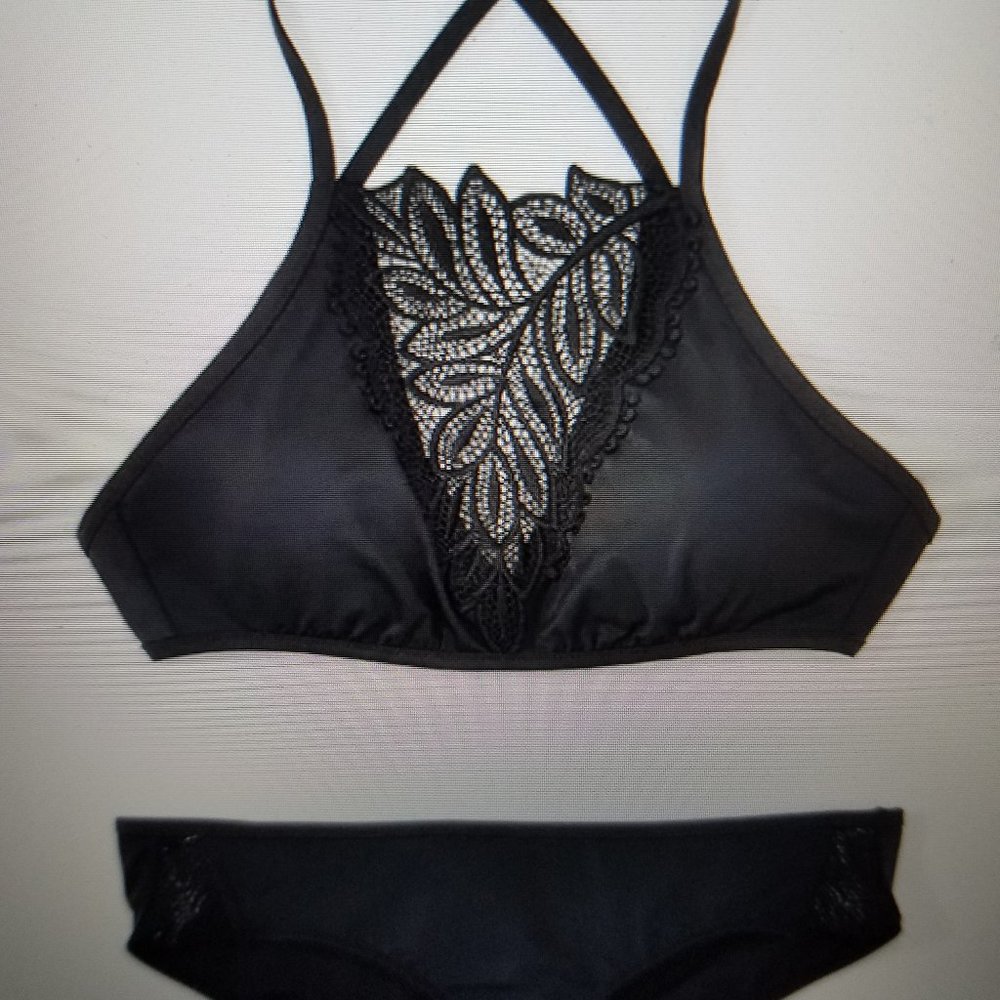 Women's 2 piece black bikini